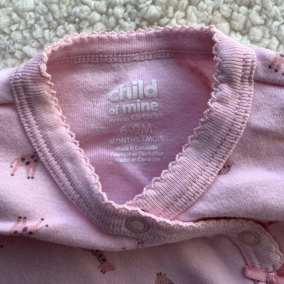 Child of Mine By Carters Giraffe Long Sleeve 6-9 months 6M to 9M - Picture 2 of 3